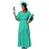 HalloweenCostumes.com Women's Plus Size Statue of Liberty Costume - 2 of 2
