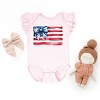 The Juniper Shop USA Flag Coquette Flutter Sleeve Bodysuit - 2 of 4