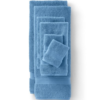 Blue Supima Cotton Dobby Weave Bath Towel