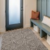 HomeStock Outdoor Washable Ocoee Ivory & Brown 3' X 5', Machine Woven with Printed Designs, Coastal - 3 of 4