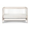 INFURNIC Cribs Convertible 3-in-1 Crib with Adjustable Mattress Heights and Low Profile Design, White, 53.5"*30"*33" - 2 of 4