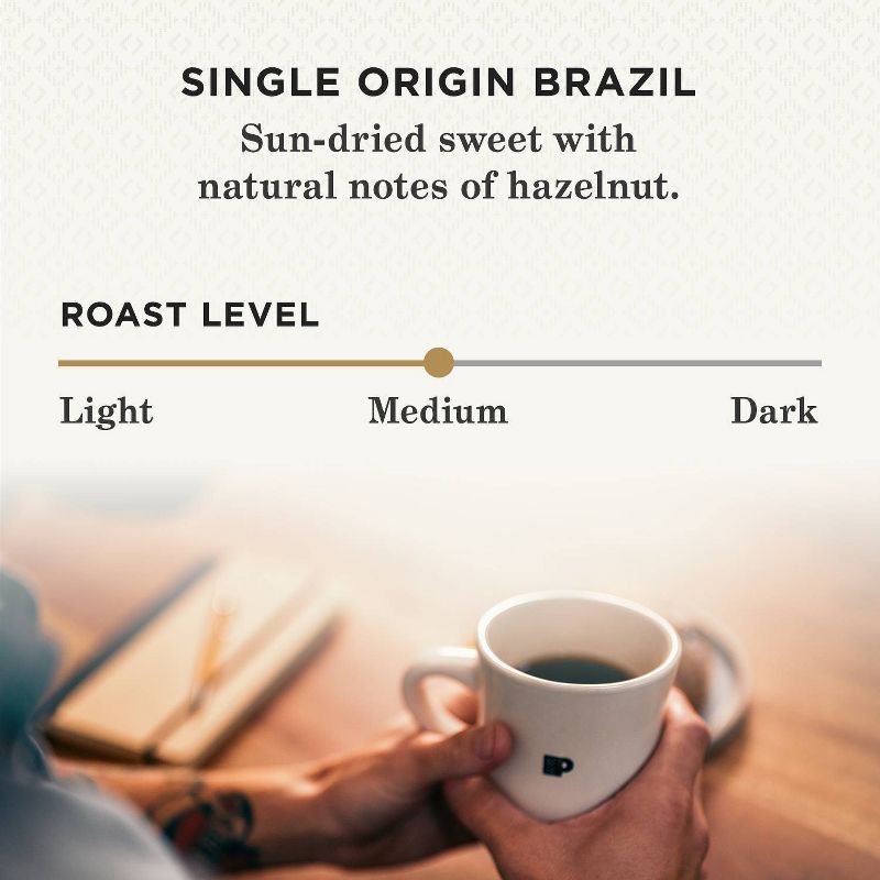 Peet's Brazil Single Origin Medium Roast Ground Coffee, 4 of 13