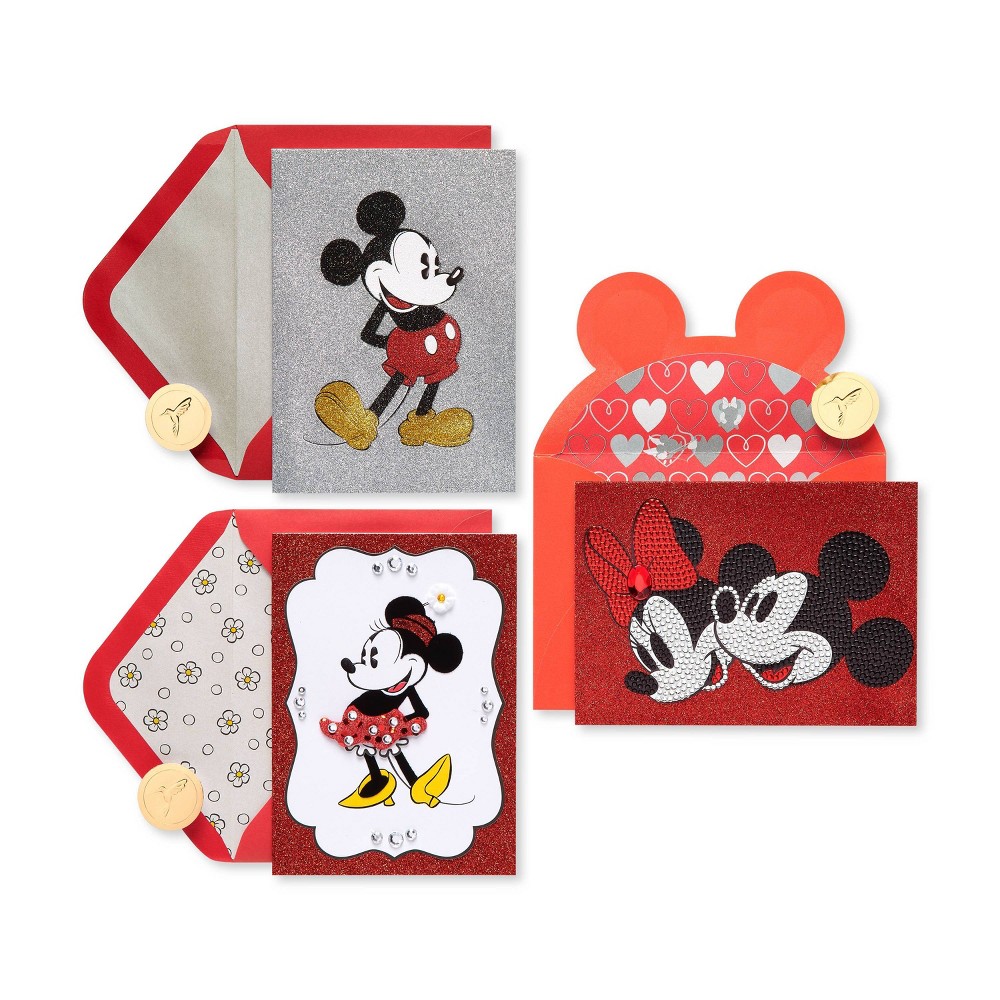 Photos - Envelope / Postcard 3ct Cards Unique Mickey and Minnie Bundle - PAPYRUS