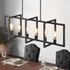 Rennnsan Wynver 11"W 6-Light Rectangle Industrial Dimmable Kitchen Island Pendant - 2 of 4