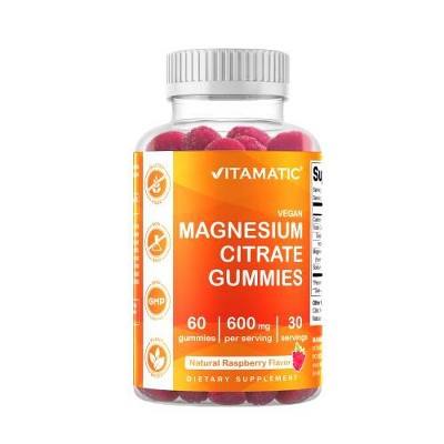 Magnesium Citrate 600mg 60 Vegan Gummies