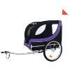 Large Folding Bike Trailer for Dogs ¨C 66LB Capacity All-Terrain Pet Carrier, Durable Steel Frame for Cycling, Jogging, Camping & Outdoor Adventures - 3 of 4
