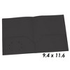 Oxford® Poly Two Pocket Portfolio, Black, Pack of 25 - 2 of 3