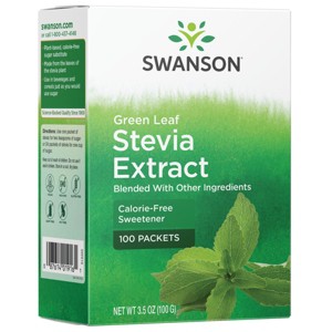 Swanson Green Leaf Stevia Extract Blended with Other Ingredients. - 1 of 2