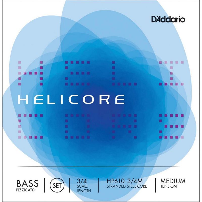 D'Addario HP610 Helicore Pizzicato 3/4 Size Double Bass String Set, 2 of 3