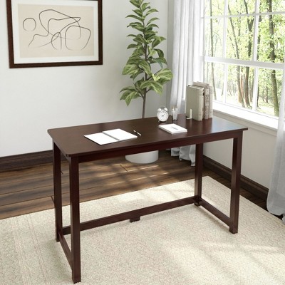Plank+Beam Solid Wood Writing Desk, Simple Desk for Bedroom, Home Office Study Desk, 47.25"
