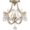 Regent 4-Light Vintage Gold Semi-Flush Mount Light - 2 of 4