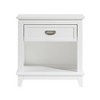 KIGFTSOD Nightstand with Storage Drawer Bottom Shelf Classic Style Bedroom Furniture - 4 of 4