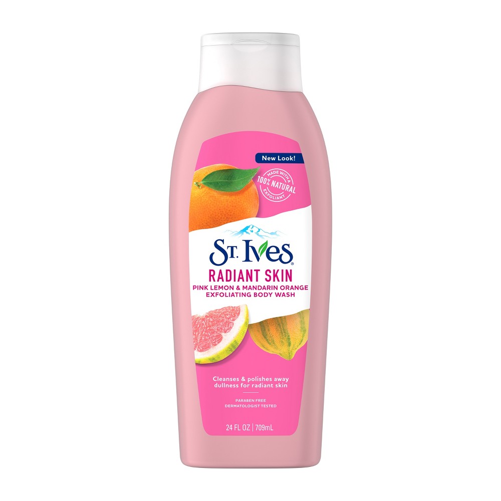 UPC 077043355404 product image for St Ives Even & Bright Pink Lemon and Mandarin Orange Body Wash 24 oz | upcitemdb.com