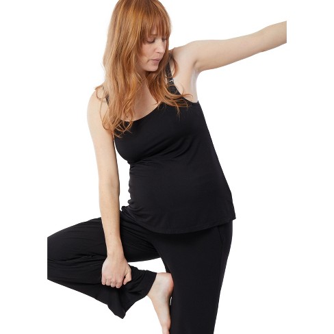 Black Maternity & Nursing Tank Top