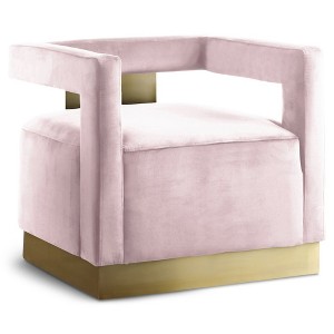 Meridian Furniture,Armani Velvet Accent Chair - 1 of 4