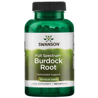 Swanson Full Spectrum Burdock Root 460 mg 100 Caps.