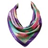 Wrapables Silky Feeling Satin Square Scarf, Violet Bouquet - image 2 of 4