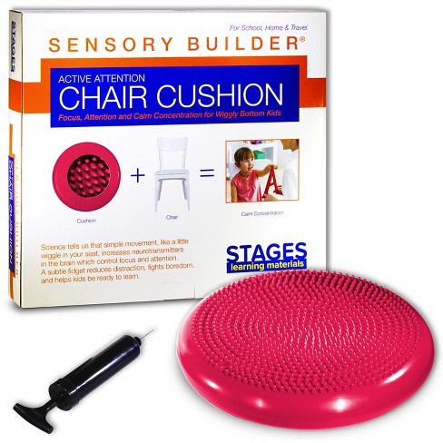 Stages Learning Materials Sensory Builder Active Attention Chair Cushion,  Red : Target