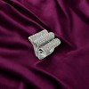 Slickblue Rhodium 925 Sterling Silver Ring with Clear CZ - Elegant Clear Cubic Zirconia, Women's Jewelry, Size 5-9 - 2 of 3