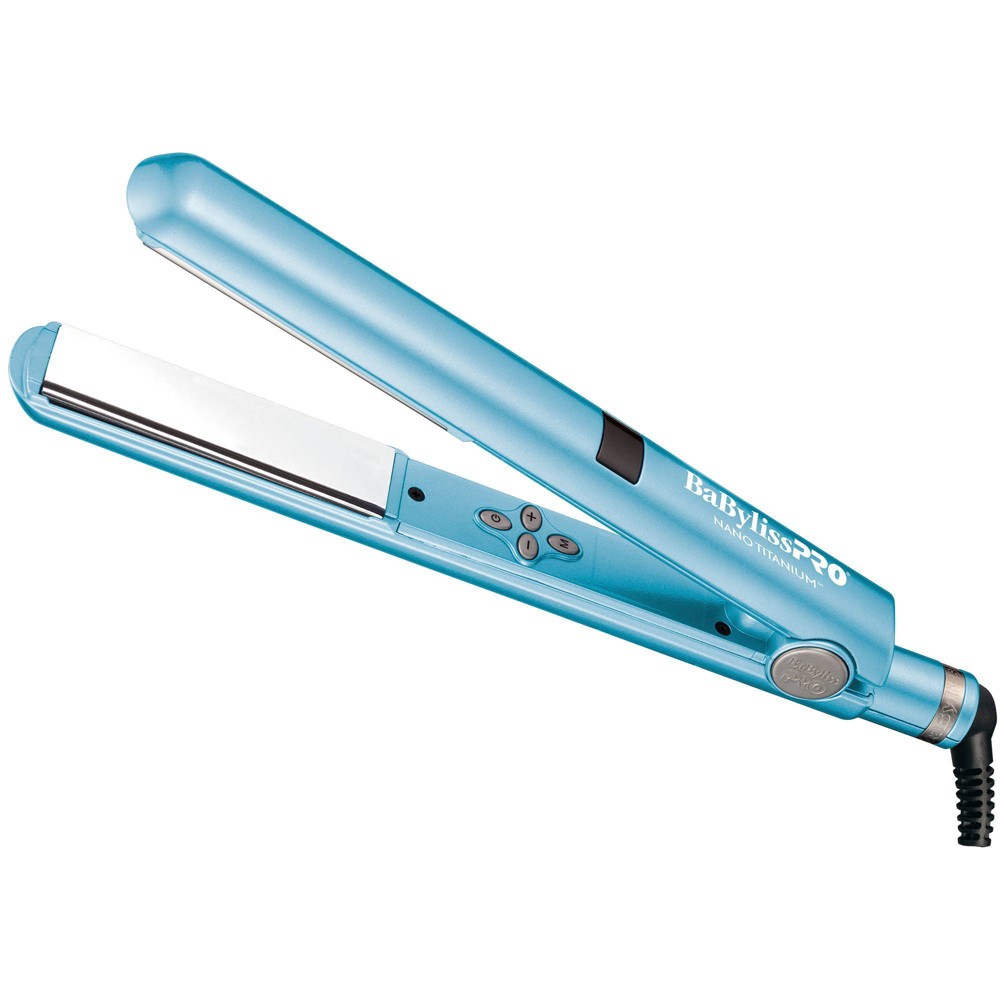 BaBylissPRO Nano Titanium Digital Straightening Flat Iron - Blue - 1"