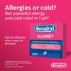 Benadryl Ultratabs Diphenhydramine Antihistamine Cold & Allergy Relief Tablets - 100ct - image 3 of 4