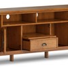 72" Solid Wood Transitional TV Media Stand with Two Drawers, Two Framed Doors and Adjustable Shelves for Living Room and Bedroom - 3 of 4