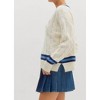Women's Varsity Sweater Top - entro - 3 of 4