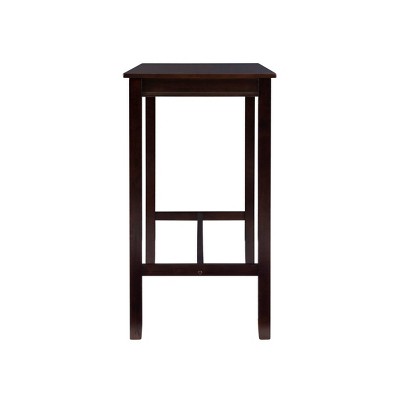 Walnut Brown 42" Wood Bar Height Pub Table