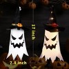 Halloween Decorations Outdoor Decor Hanging Outdoor String Lights Glowing Ghost Witch Hat Halloween Decorations Ornaments Halloween Lights (4Pcs) - 3 of 3