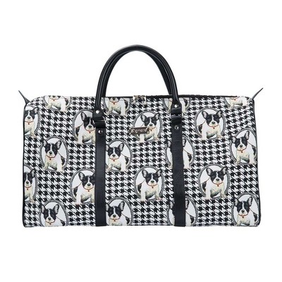 Signare USA French Bulldog Black and White Big Holdall/Duffel Bag