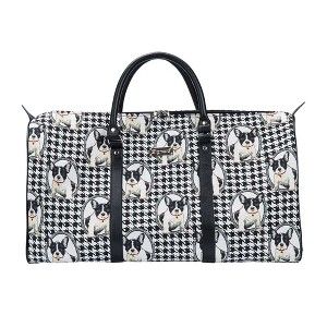 Signare USA French Bulldog Black and White Big Holdall/Duffel Bag - 1 of 2