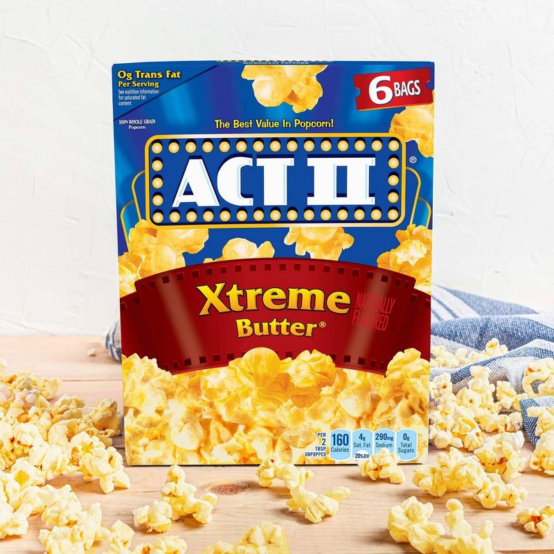 Act II Extreme Butter Microwave Popcorn - 16.5oz, 3 of 5