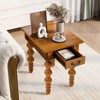 Bella Depot Retro 3-Piece Solid Wood Coffee Table Set with Storage Drawer, Vintage Design for Living Room and Office Decor - 4 of 4