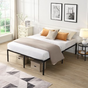 Kumasinova Bed Frame,Heavy Duty Metal Bed Frame,No Noise,No Box Spring Needed,Large Underbed Storage Space,Black - 1 of 4