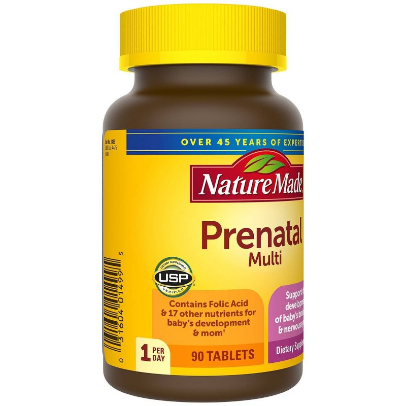 Nature Made Prenatal Multivitamin with Folic Acid Tablets, 4 of 9