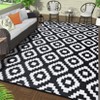 GAOMON Outdoor Rug Outdoor Plastic Straw Rugs Lightweight Modern Geometric Area Rug for Camping Patio Deck Picnic - 2 of 4