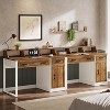 Tribesigns Modern Computer Desk with Drawers & Hutch, Executive Desk with Storage Door Cabinet and Monitor Stand for Home Office - 4 of 4