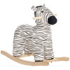 Whisen Plush Zebra Rocking Horse with Realistic Sounds, Safety Handles, Stable Base, Rocker Toy Gift for Kids Ages 2-4 - 4 of 4