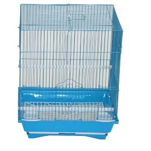 YML A1124MBLU Flat Top Small Parakeet Cage 11 inches x 8.5 inches x 14 inches - 1 of 1