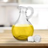 Cornucopia Brands 8oz Glass Oil and Vinegar Cruets (Set of 2); Round Oil Dispensers / Salad Dressing Bottles w/ Stoppers - 2 of 4