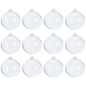 Unique Bargains Smooth Lightweight Party Decoration Acrylic Ornaments Balls 12 Pcs - 1 of 4