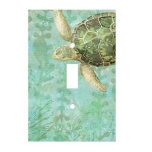 RightSide Designs Sea Turtle Standard Ceramic Switchplate - 1 of 3