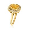 Ross-Simons 3.70 Carat Citrine and .60 ct. t.w. White Topaz Ring in 18kt Gold Over Sterling - 3 of 4