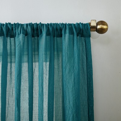 Marine Semi-Sheer Polyester Rod Pocket Window Panel, 50" x 95"