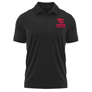 University of Dayton Adult Polo Left Chest Logo, Athletic Heather - 1 of 4