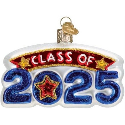Old World Christmas Blown Glass Ornament for Christmas Tree, Class Of 2025