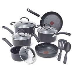 T-Fal Ultimate Hard Anodized 12pc Cookware Set - Dark Gray
