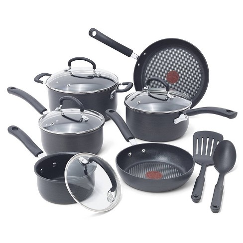 T-Fal Ultimate Hard Anodized 12pc Cookware Set - Dark Gray - image 1 of 4