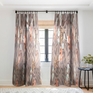 Bluelela Monarch Garden Single Panel Sheer Window Curtain - Deny Designs - 1 of 4