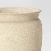 Plastic Outdoor Planter Pot Cream - Threshold™ designed with Studio McGee - 4 of 4